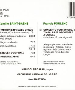 Saint-Saëns*, Poulenc* - Orchestre National De L'ORTF, Jean Martinon, Marie-Claire Alain-1