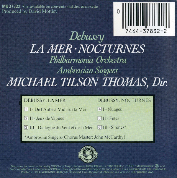 Debussy*, Philharmonia Orchestra, Michael Tilson Thomas, Ambrosian Singers*-1
