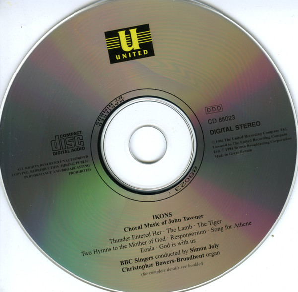 John Tavener, BBC Singers, Simon Joly-3