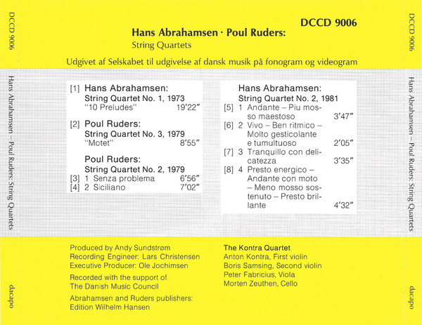 Hans Abrahamsen - Poul Ruders / The Kontra Quartet-1