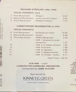 Richard Strauss & Christopher Headington / Xue Wei, Jane Glover, London Philharmonic Orchestra-1