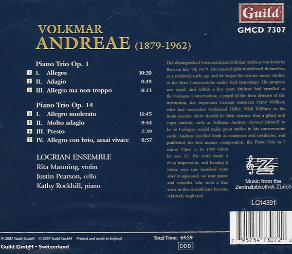 Volkmar Andreae, Locrian Ensemble*-1