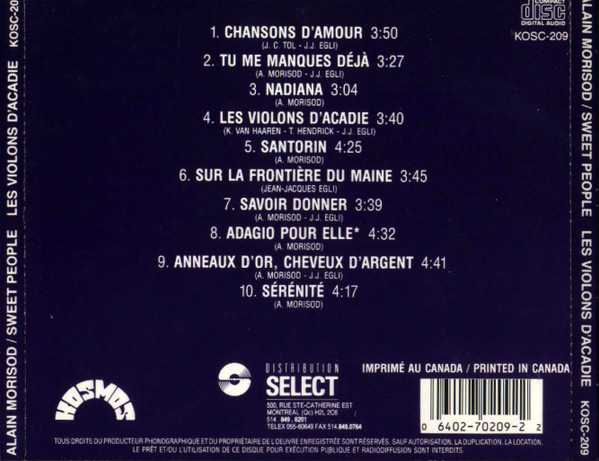Alain Morisod, Sweet People-1