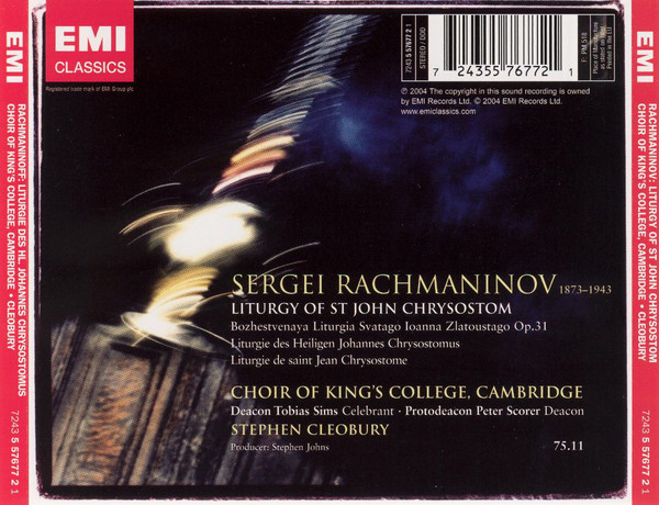 Rachmaninov*, Choir Of King's College, Cambridge*, Stephen Cleobury-1