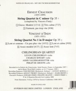 Chausson* • D'Indy* — Chilingirian Quartet*-1