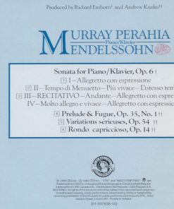 Murray Perahia, Felix Mendelssohn-Bartholdy-2