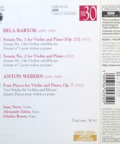 Béla Bartók, Anton Webern - Isaac Stern, Alexander Zakin, Charles Rosen-1
