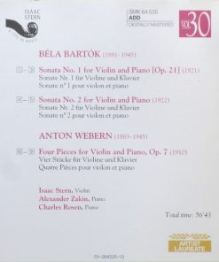 Béla Bartók, Anton Webern - Isaac Stern, Alexander Zakin, Charles Rosen-2