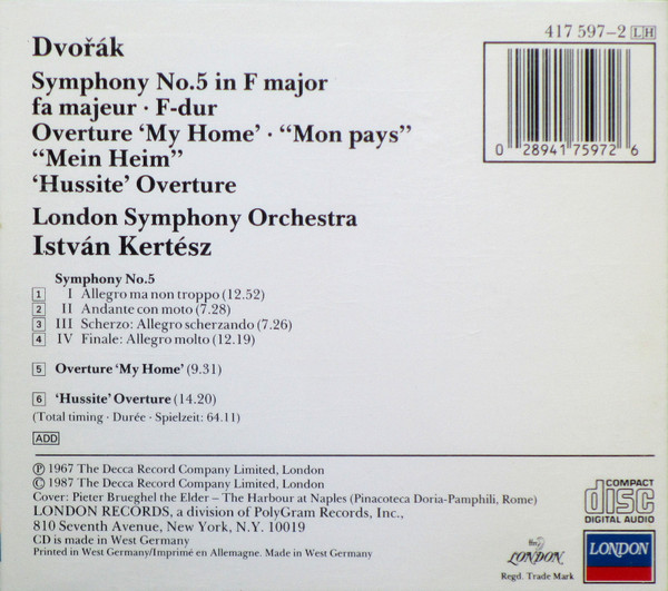 Dvořák*, London Symphony Orchestra, István Kertész-1