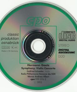 Hermann Goetz - Gottfried Schneider, Radio-Philharmonie Hannover Des NDR, Werner Andreas Albert-2