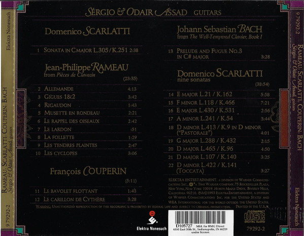 Sérgio & Odair Assad, Rameau*, Scarlatti*, Couperin*, Bach*-1