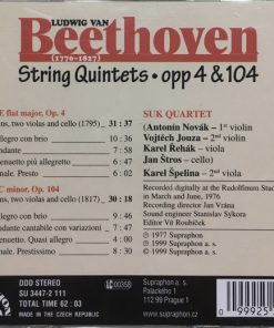 Beethoven* - Suk Quartet, Karel Špelina-1