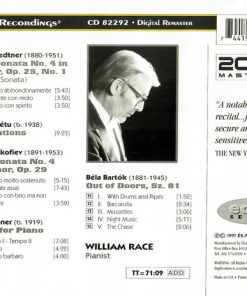 William Race - Leon Kirchner · Bartók* · Hétu* · Medtner* · Prokofiev*-1