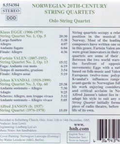 Fartein Valen, Klaus Egge, Johan Kvandal, Alfred Janson - Oslo String Quartet-1