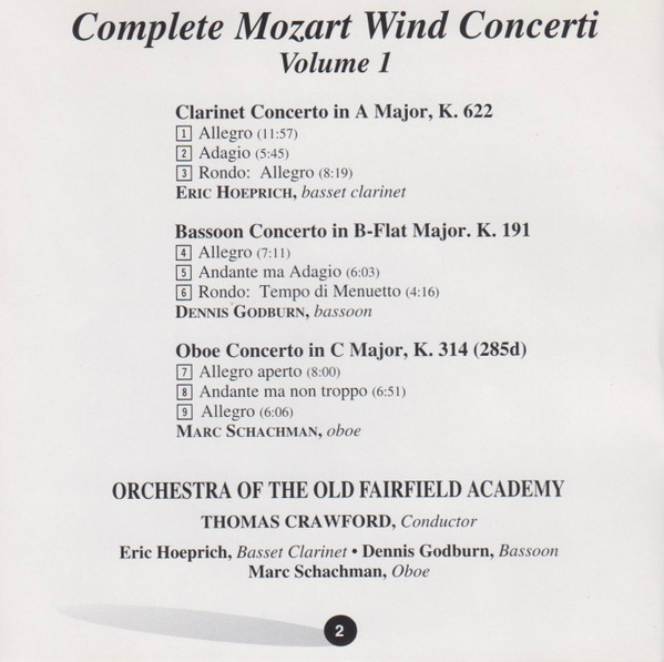 Wolfgang Amadeus Mozart performed by Orchestra Of The Old Fairfield Academy-1