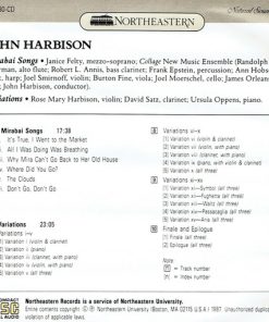 John Harbison, Janice Felty • Collage New Music Ensemble* • Rose Mary Harbison* • David Satz (2) • Ursula Oppens-1