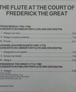 Benda*, Quantz*, Frederick The Great* : Jean-Pierre Rampal, Ensemble Orchestral De Paris, Jean-Pierre Wallez-4