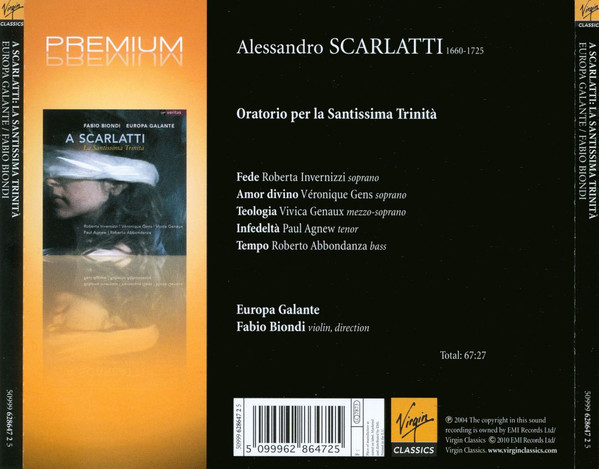 Alessandro Scarlatti, Roberta Invernizzi • Véronique Gens • Vivica Genaux • Paul Agnew (2) • Roberto Abbondanza, Europa Galante, Fabio Biondi-1