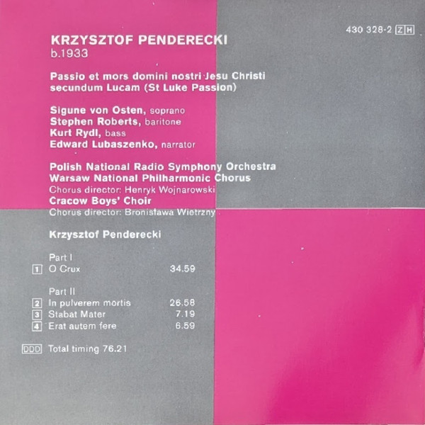 Penderecki*, Warsaw National Philharmonic Chorus*, National Radio Symphony Orchestra*, Krzysztof Penderecki-1