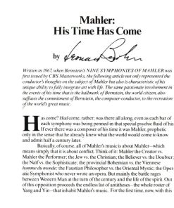 Mahler* - Bernstein*, New York Philharmonic-4