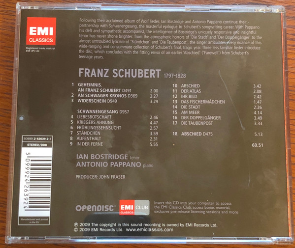 Schubert*, Ian Bostridge, Antonio Pappano-1