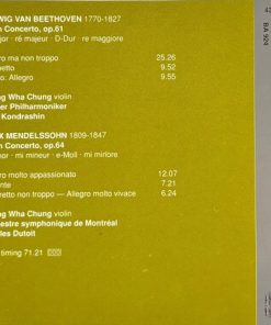 Ludwig van Beethoven, Felix Mendelssohn-Bartholdy - Kyung-Wha Chung, Kiril Kondrashin, Charles Dutoit-1