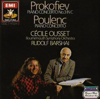 Prokofiev* / Poulenc* - Cécile Ousset Piano, Bournemouth Symphony Orchestra Conducted By Rudolf Barshai-2