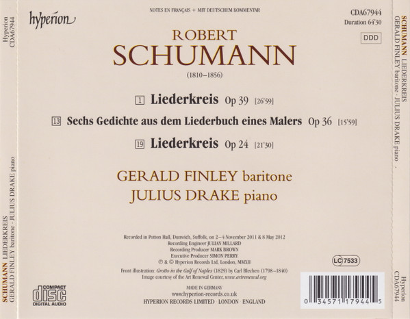 Schumann*, Gerald Finley, Julius Drake-1