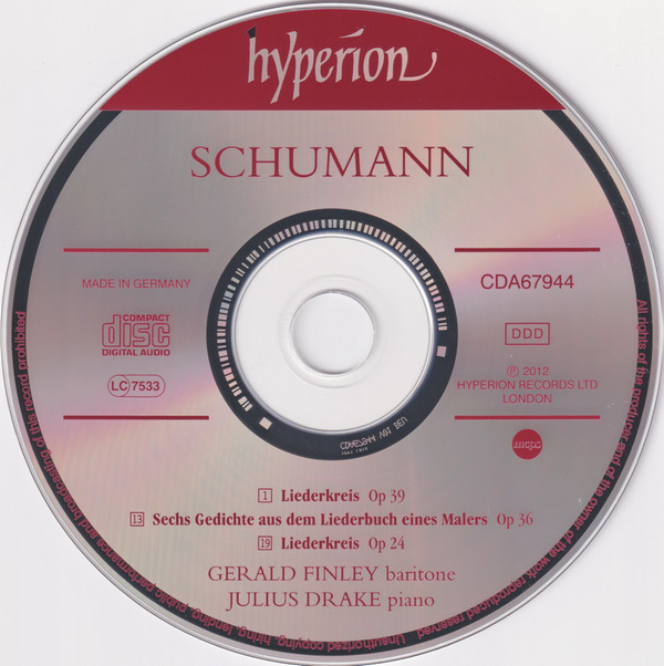 Schumann*, Gerald Finley, Julius Drake-2