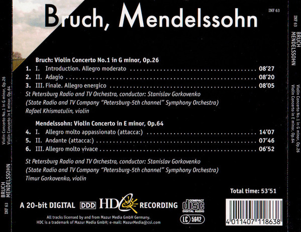 Bruch*, Mendelssohn*-1