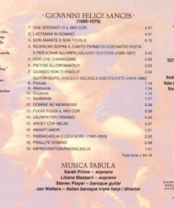 Giovanni Felice Sances - Musica Fabula / Jan Walters-1