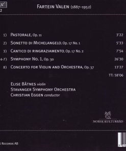 Fartein Valen - Elise Båtnes · Stavanger Symphony Orchestra* · Christian Eggen-1