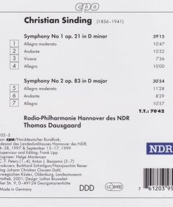 Christian Sinding, Radio-Philharmonie Hannover Des NDR, Thomas Dausgaard-1