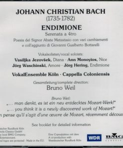 Johann Christian Bach - Vasijlka Jezovšek • Ann Monoyios • Jörg Waschinski • Jörg Hering • Cappella Coloniensis • Bruno Weil-2
