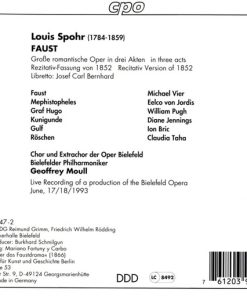 Louis Spohr - Jennings* · Taha* · Vier* · von Jordis* · Chor der Oper Bielefeld · Bielefelder Philharmoniker · Geoffrey Moull-1
