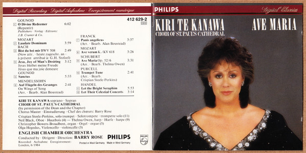 Kiri Te Kanawa . Choir Of St. Paul's Cathedral*-1