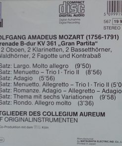 Mozart*, Mitglieder Des Collegium Aureum*-1