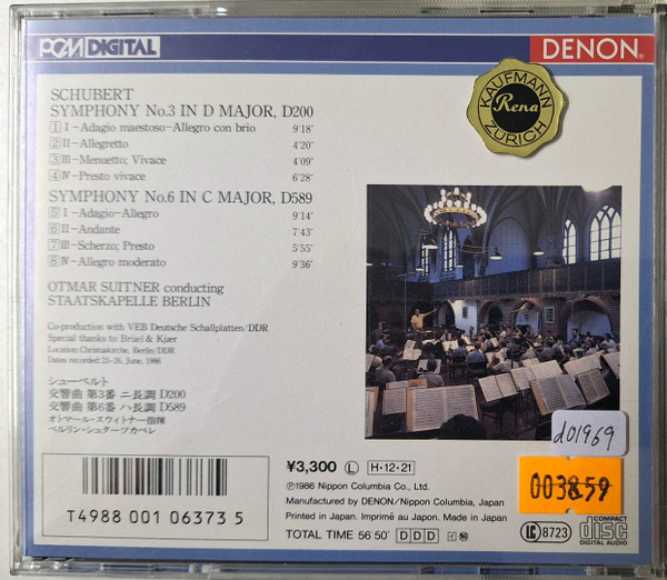 Otmar Suitner, Schubert*, Staatskapelle Berlin-1