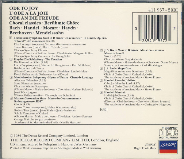 Johann Sebastian Bach · Georg Friedrich Händel · Wolfgang Amadeus Mozart · Joseph Haydn · Ludwig van Beethoven · Felix Mendelssohn-Bartholdy-1