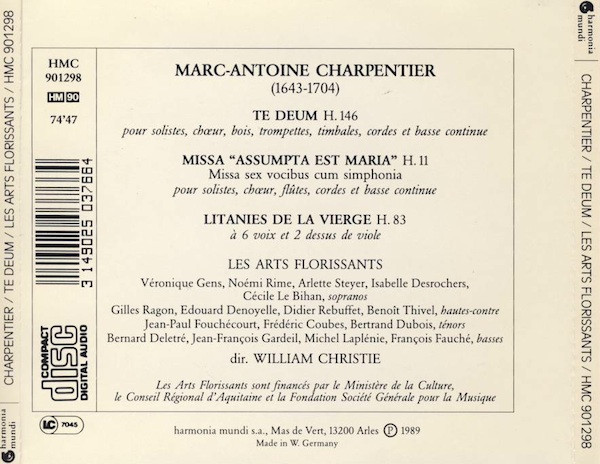 Charpentier* - Les Arts Florissants, William Christie-1