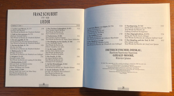 Schubert*, Dietrich Fischer-Dieskau, Gerald Moore-1