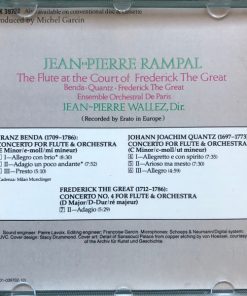 Benda*, Quantz*, Frederick The Great* : Jean-Pierre Rampal, Ensemble Orchestral De Paris, Jean-Pierre Wallez-2