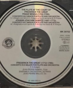 Benda*, Quantz*, Frederick The Great* : Jean-Pierre Rampal, Ensemble Orchestral De Paris, Jean-Pierre Wallez-3