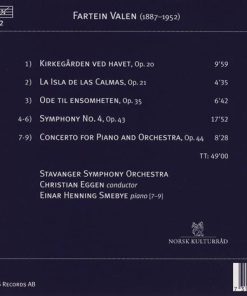 Fartein Valen, Einar Henning Smebye, Stavanger Symphony Orchestra*, Christian Eggen-1