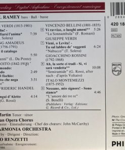 Samuel Ramey – The Ambrosian Opera Chorus, Philharmonia Orchestra, Donato Renzetti (2) – Georg Friedrich Händel • Wolfgang Amadeus Mozart • Gioacchino Rossini • Vincenzo Bellini • Giuseppe Verdi • Arrigo Boito • Italo Montemezzi-1