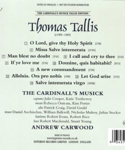 Tallis* - The Cardinall's Musick, Andrew Carwood-1