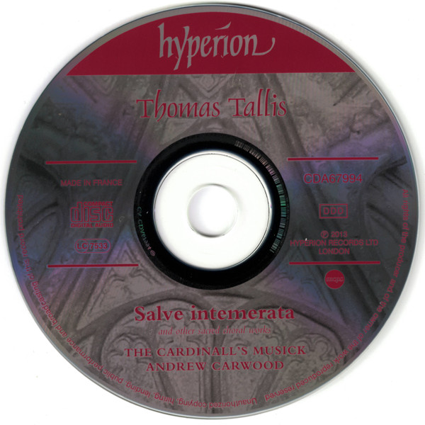 Tallis* - The Cardinall's Musick, Andrew Carwood-2