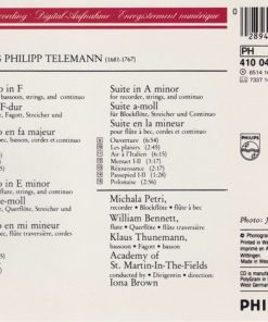 Telemann*, Michala Petri, William Bennett (3), Klaus Thunemann, Academy Of St. Martin-in-the-Fields*, Iona Brown-1