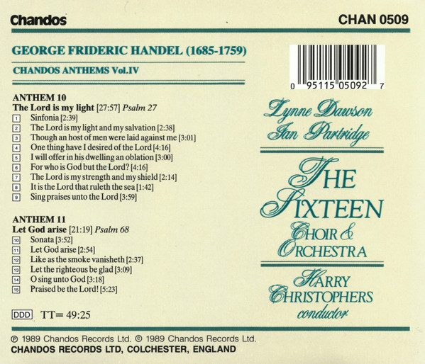 Handel* – The Sixteen Choir & Orchestra*, Harry Christophers-1