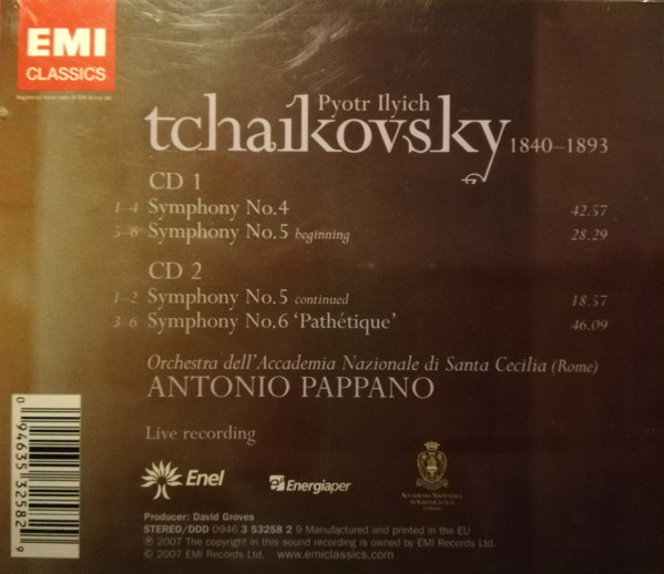 Pyotr Ilyich Tchaikovsky, Antonio Pappano, Orchestra Dell'Accademia Nazionale Di Santa Cecilia-2